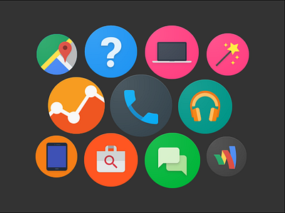 Material Design Icons Set - Website Icons