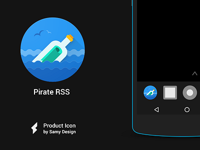 Pirate Rss - Material Design Icon