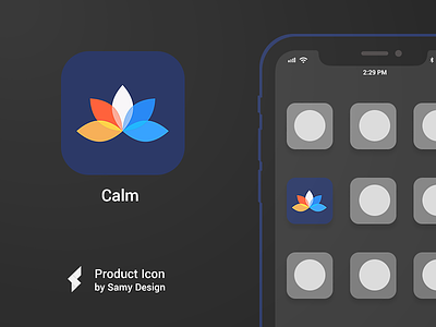 Calm Mediation  - iOS Icon Design