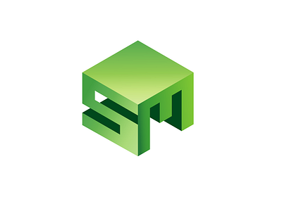 SM Isometric Type - Logo Design
