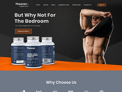 Throne Lifestyle lmt. design fitness typography website design