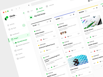 Circle - Project Management Dashboard by Rizki 🌱 for Nija Works on Dribbble