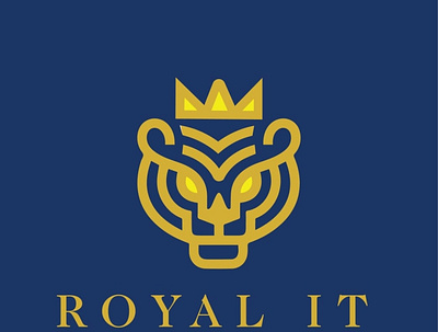 Royal Tiger design logo minimal