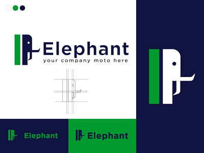 Elephant logo grid logo logo logo minimal logodesign