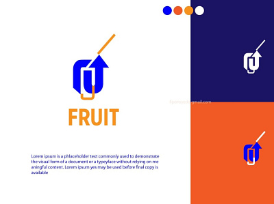Fruit drink branding logo