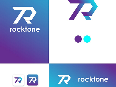 T and R letter logo logo minimal letter logo clean