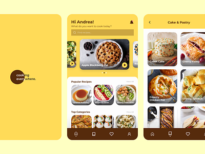 Cooking Everywhere - Recipes Apps cooking foodies recipes apps ui ux