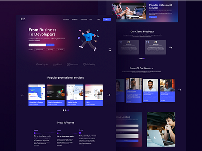 B2D Homepage Design