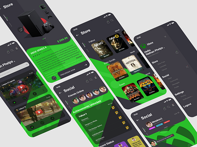 Xbox App Concept app concept dailyuichallenge figma gaming ux xbox