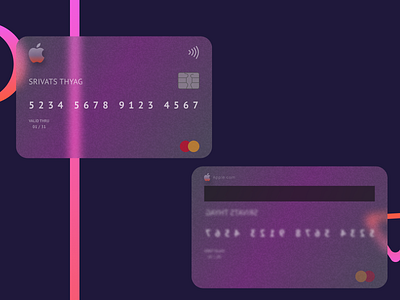 Credit cards atm concept dailyuichallenge design glass glassmorphism mastercard ui ux