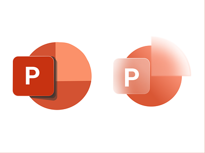 Microsoft PowerPoint Icons app branding concept dailyuichallenge glassmorphism graphic design iconography icons microsoft powerpoint vector windows10