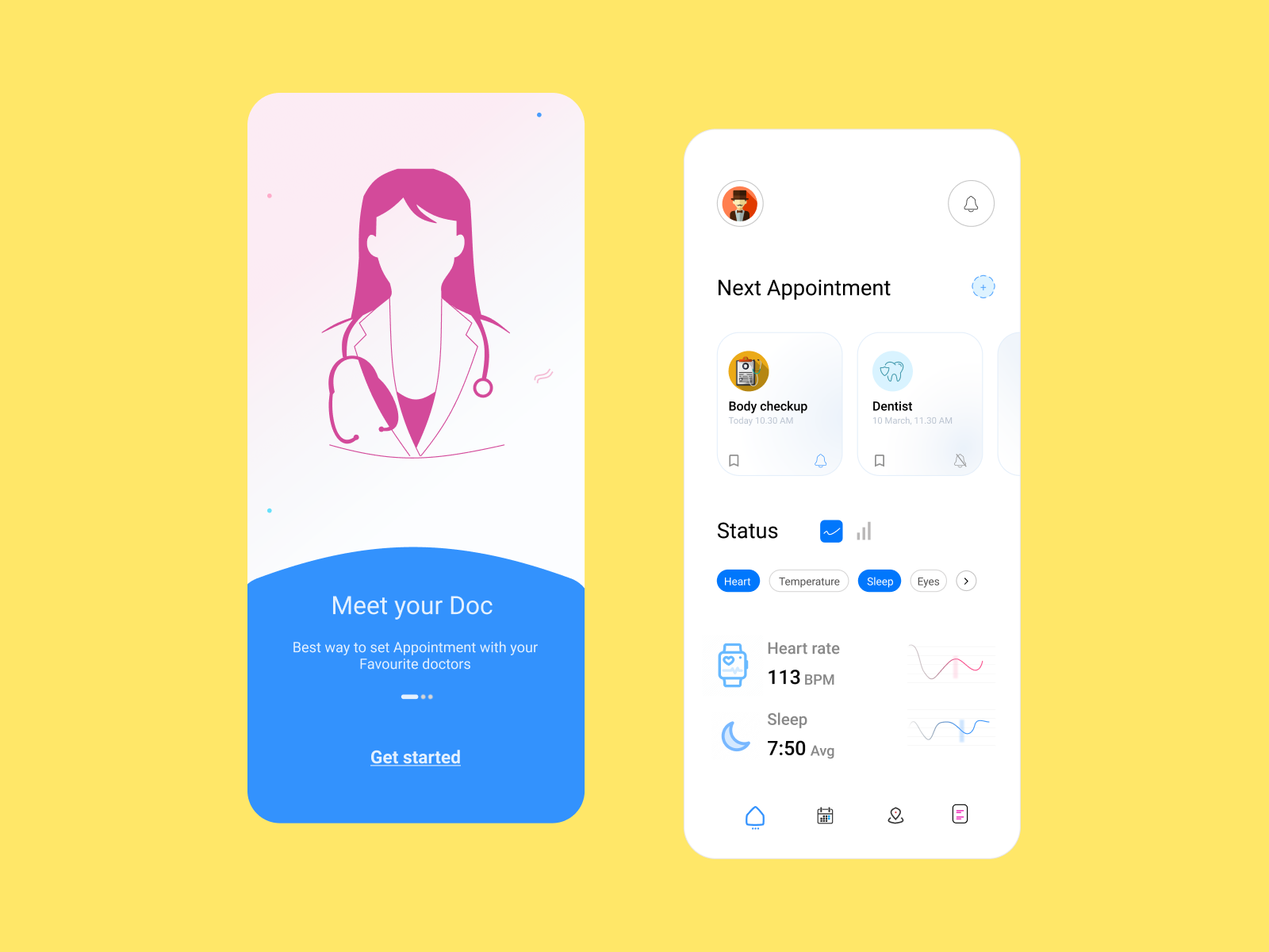 Doc App by Srivathson Thyagarajan on Dribbble