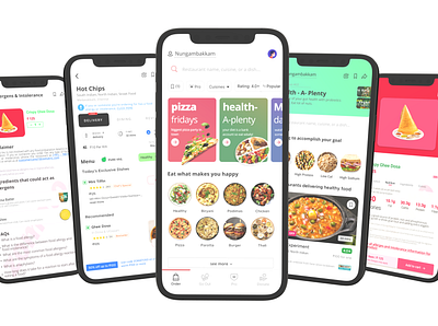 Zomato case study app concept dailyuichallenge design food illustration india startup ui ux vector zomato