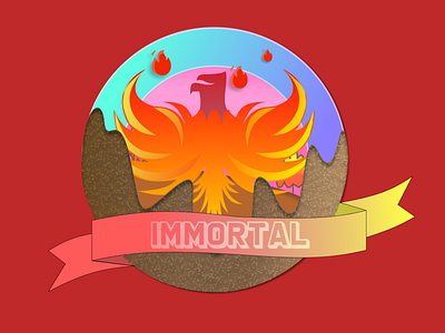 Coin #4: Immortal coin concept dailyuichallenge design illustration immortal logo phoenix series vector