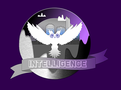 Coin #7: Intelligence art coin dailyuichallenge design illustration intelligence meaning owl series vector