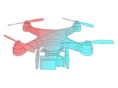 Drone 3d dailydesign dailyuichallenge design drone illustration vector wireframe