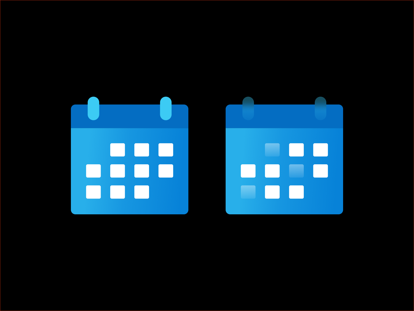 Microsoft Calendar Icons by Srivathson Thyagarajan on Dribbble