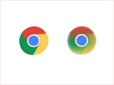 Google Chrome icons android branding browser chrome concept dailyuichallenge design glassmorphism google illustration logo vector