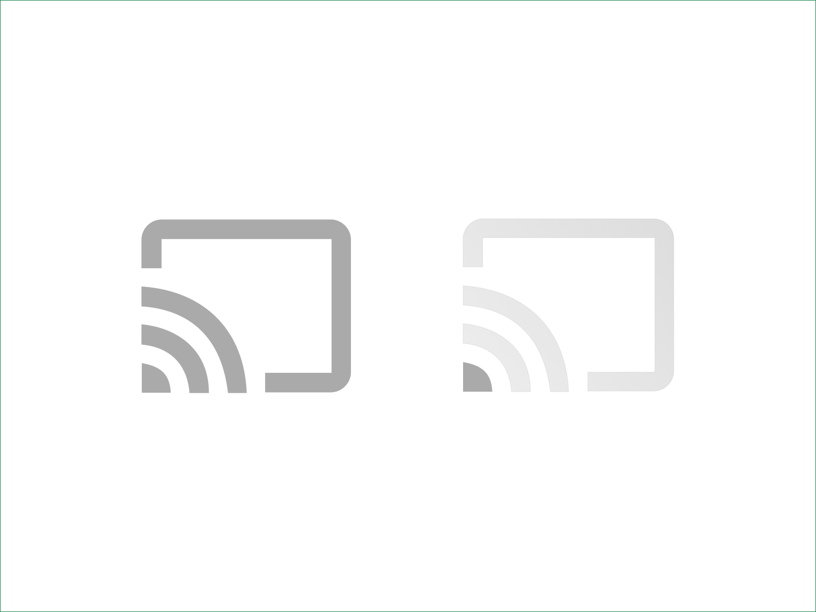 Google Chromecast icons by Srivathson Thyagarajan on Dribbble