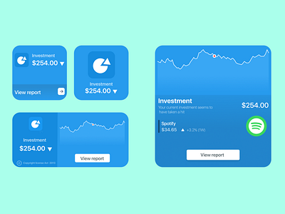 Apple's widget for Portfolio Investments