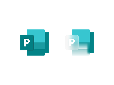 Microsoft Publisher Icons 2021 branding dailyuichallenge design glassmorphism iconography illustration logo microsoft publisher vector