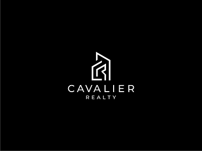 Cavalier branding building design flat identitiy identity branding illustration letter logo designers minimal modern realestate sophisticated typography ux vector