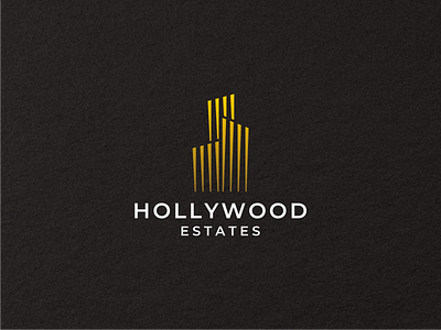 Hollywod Estate branding building design geomatric identitiy illustration logo logo designers modern real estate logo sophisticated ux vector