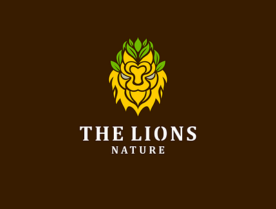 The Lions Nature animal branding business design identitiy illustrator lion head logo logo designers modern sophisticated typography vector
