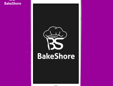 BakeShore logo design on phone logo