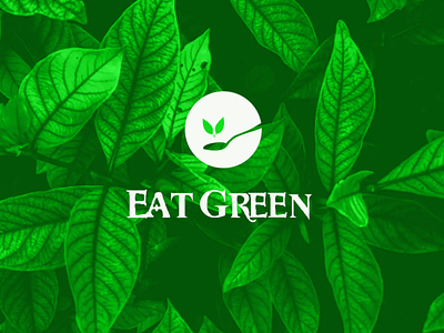 Eat green logo design logo