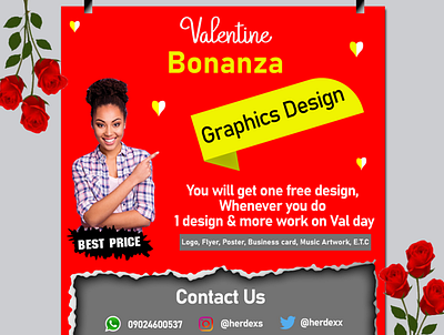 A graphics design flyer design