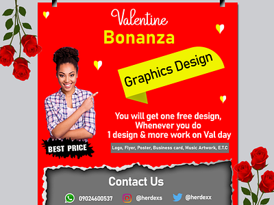 A graphics design flyer