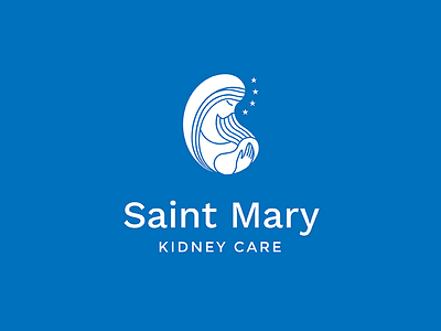 Saint Mary Kidney Care Logo branding care dialysis kidney logo mary saint
