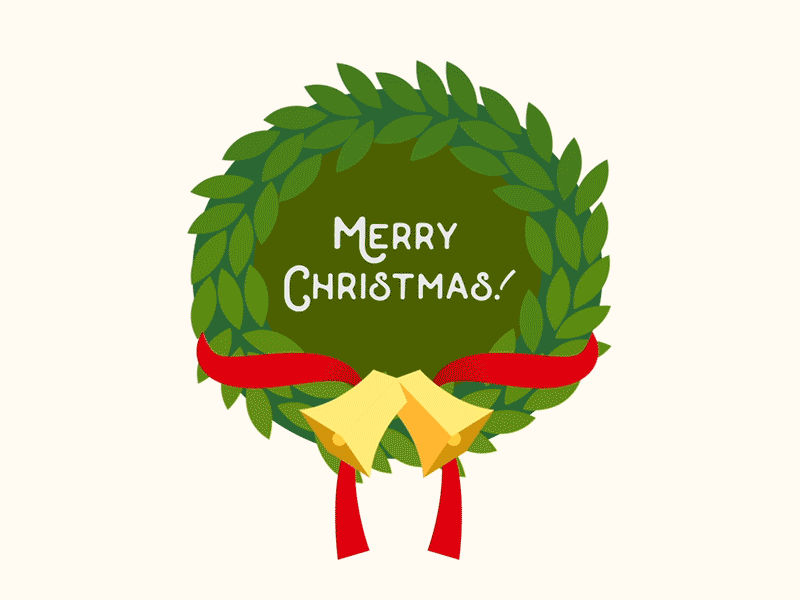 Christmas Wreath animation christmas gif holidays merry christmas wreath