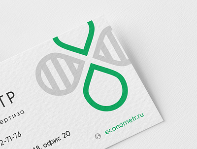 ECONOMETR / Logo, Visit Card identity logo logotype mark visit card