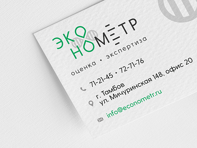 ECONOMETR / Logo, Visit Card identity logo logotype visit card