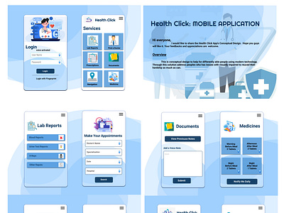 Health Click App Design