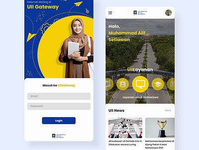 UII Gateway UI Design app design ui ux