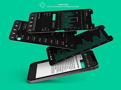Stocks tracking and management app by Traders alloy app design digital design mobile mobile app uxuidesign