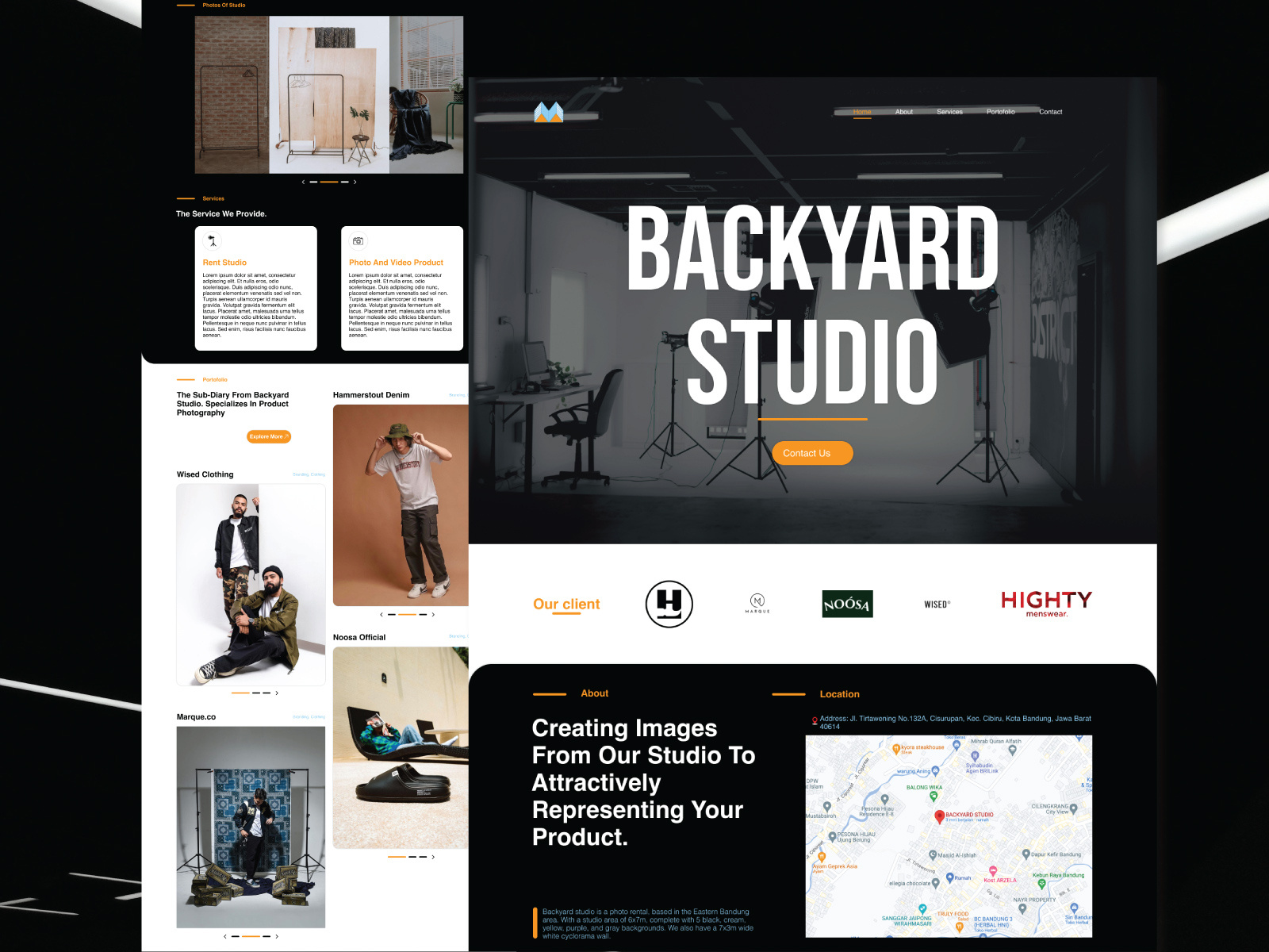 Backyard Studio Landing Page by Rivano Fauzi on Dribbble