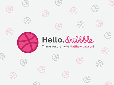 Hello, Dribbble! design dribbble hello dribble hellodribbble ui