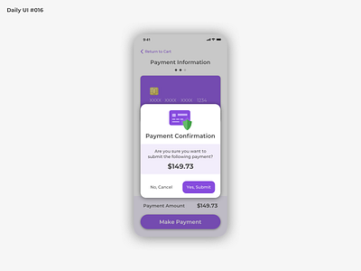 Daily UI #016 - Popup Overlay confirm confirmation dailyui dailyui 016 dailyuichallenge mobile overlay payment popup