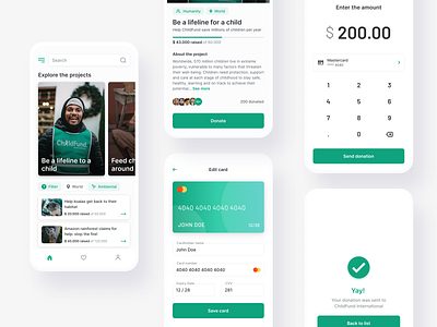charity app charity design donation mobile mobile app mobile app design ux