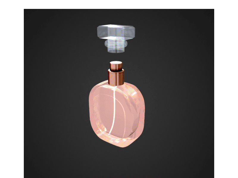 PERFUME BOTTLE DESIGN 3d 3dmodel 3dmodeling animation blender3d branding cinema4d design illustration packaging