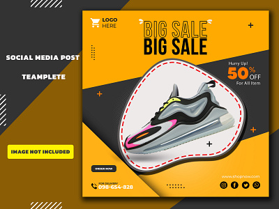 Shoes sale social media post template