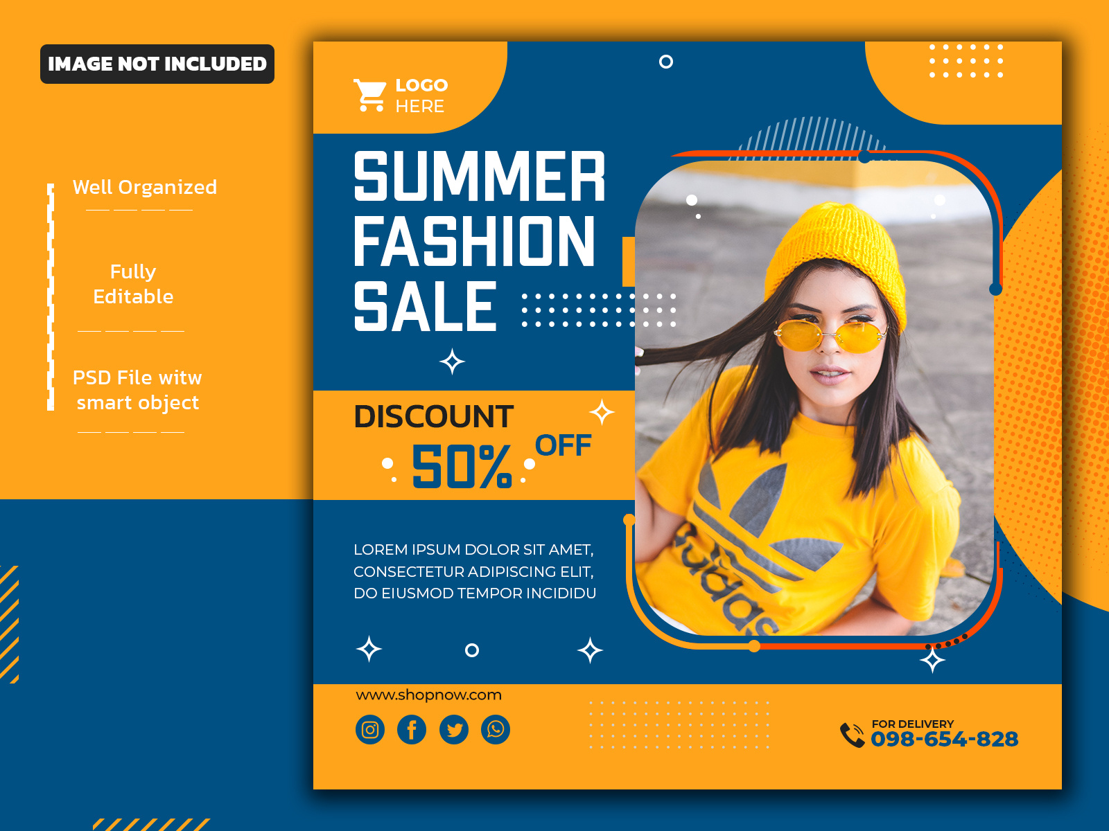 Instagram summer sale post template by Ali Hasan on Dribbble