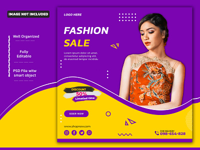 Sale Social Media Post Or Banner Template ad design ads ads design facebook post facebook post design instagram instagram banner instagram post instagram stories instagram template social media design socialmediatemplate web banner