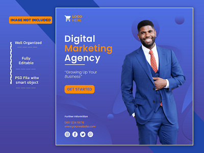 Digital Marketing Agency Business Promotion Banner Social Media