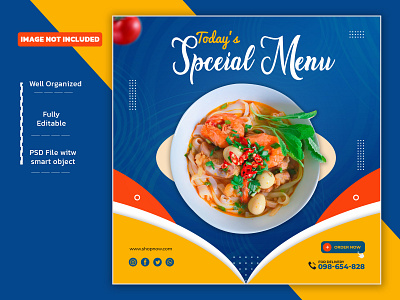 Special food social media post banner templates banner banner design banners branding creative design facebook post food instagram post poster social media design socialmedia