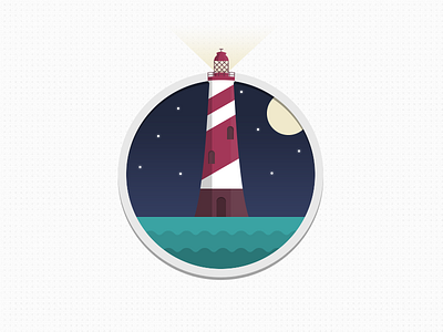 Lighthouse draw flat graphic graphic design illustration illustrator texture vector